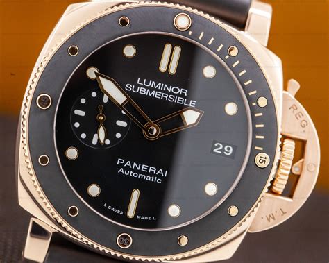 panerai submersible 2500|panerai submersible 42mm rose gold.